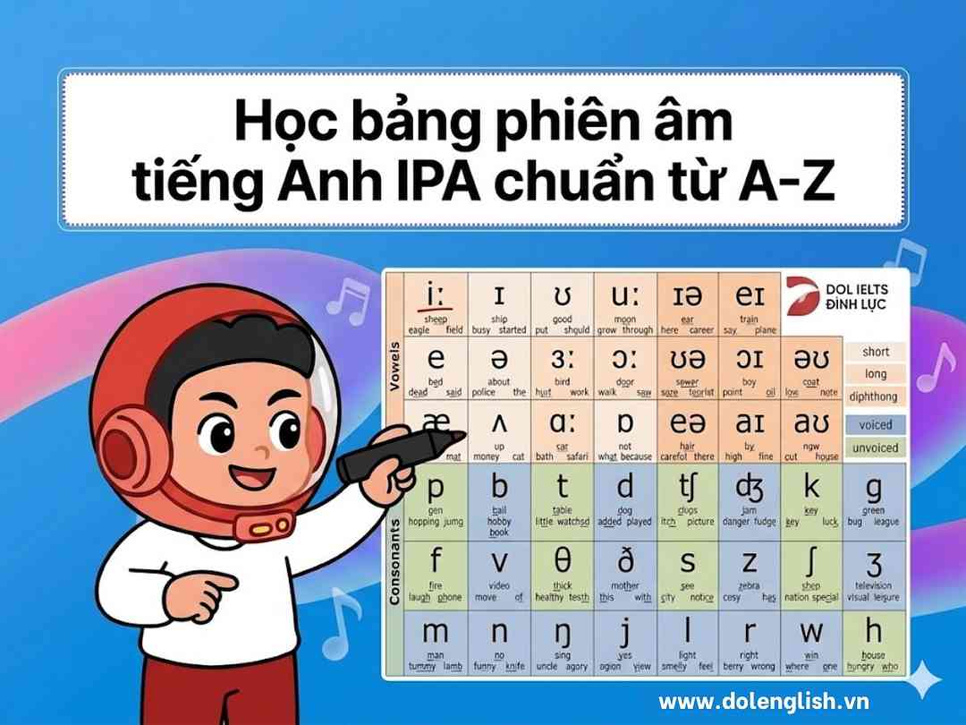 Bảng phiên âm tiếng Anh IPA
