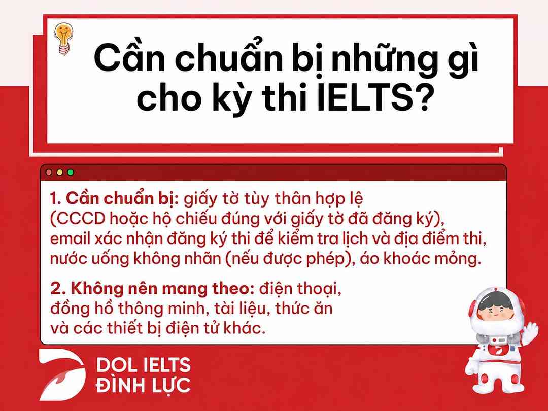 Cần chuẩn bị gì cho kỳ thi IELTS