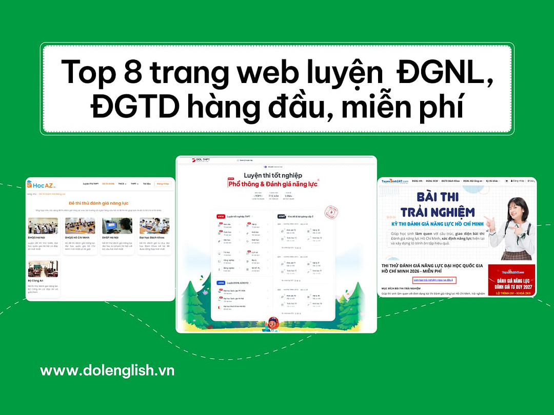Top 8 trang web ôn thi ĐGNL, ĐGTD miễn phí không nên bỏ lỡ
