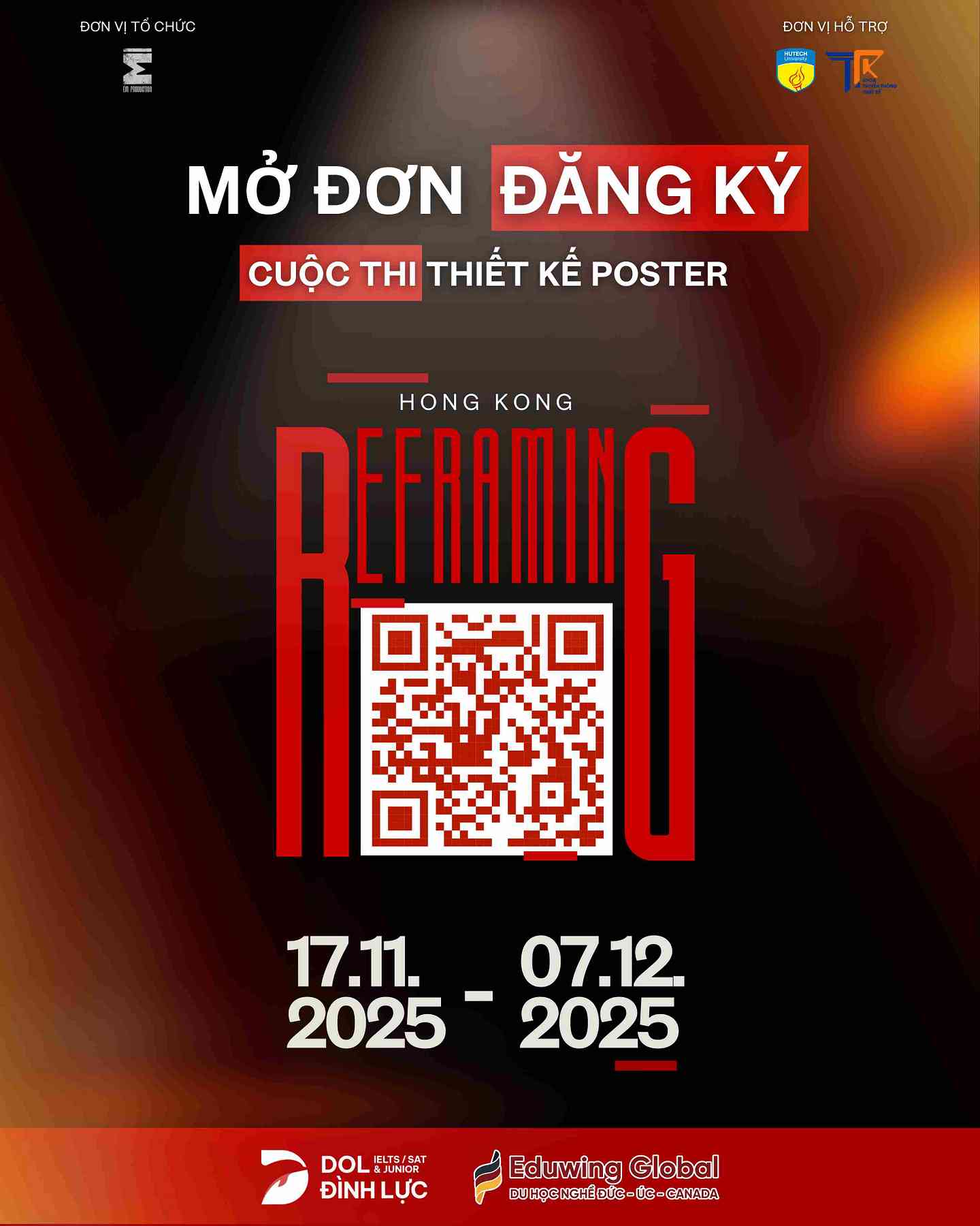 Mở đơn đăng ký Cuộc thi thiết kế poster Hong Kong Reframing