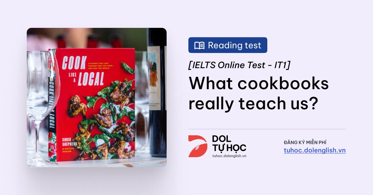 What Cookbooks Really Teach Us IELTS Reading Answers with Explanation