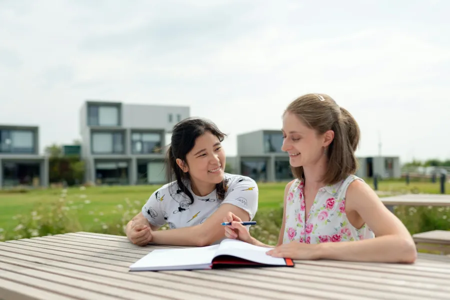 A conversation about a new school