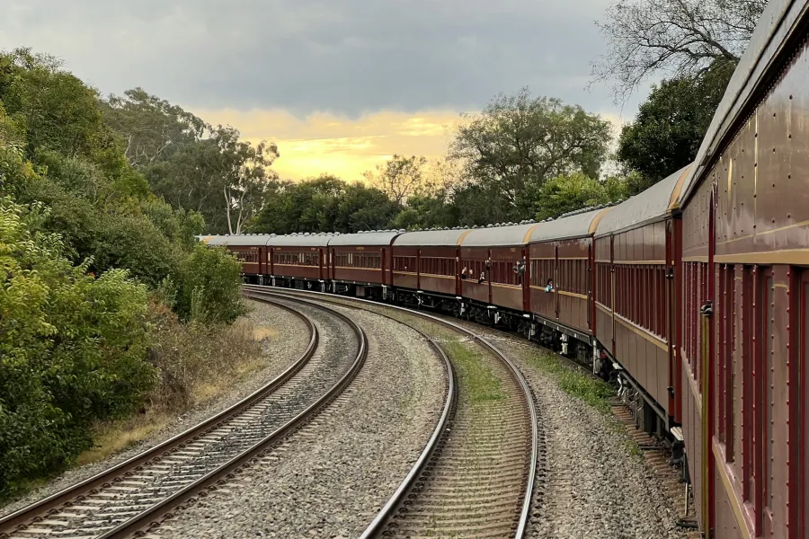 The trans-Australian railway
