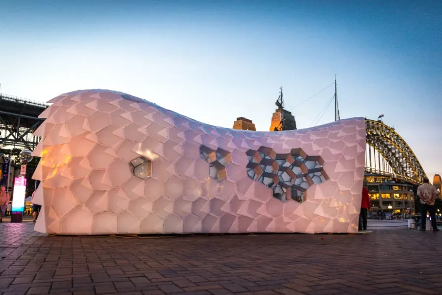 Buildings made of plastic