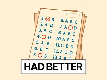 bài tập cấu trúc had better