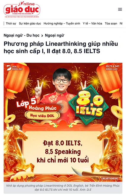 Những câu chuyện giáo dục của DOL được đưa tin trên hàng loạt báo lớn ngày đầu xuân năm mới