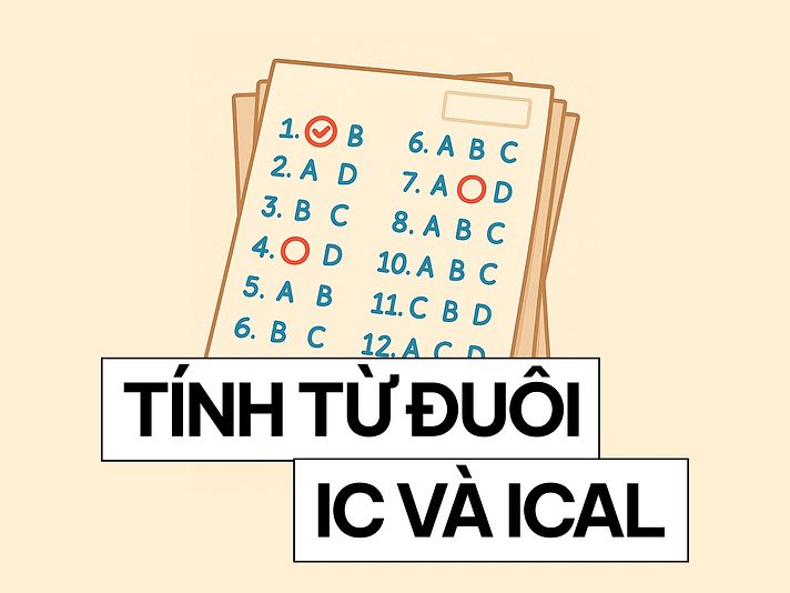 Bài tập tính từ đuôi ic cơ bản và nâng cao (có đáp án)