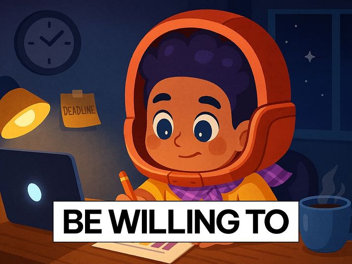 Be willing to