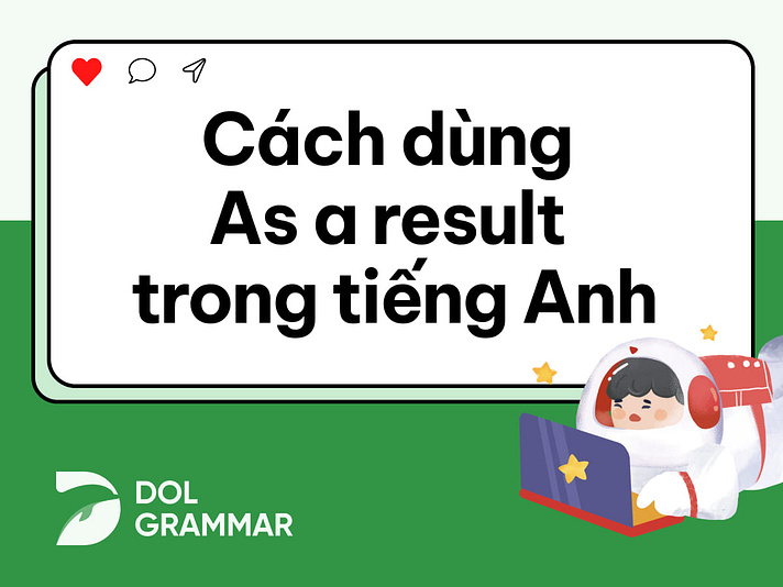 cách dùng as a result