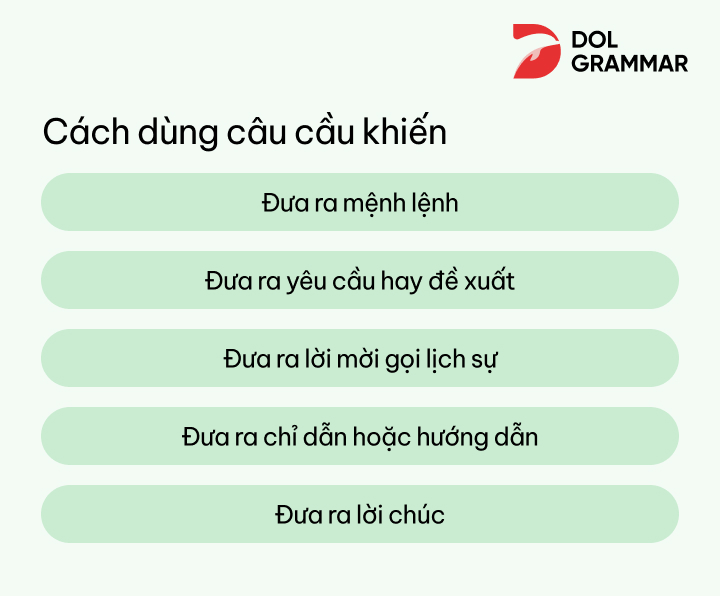 cách dùng câu cầu khiến