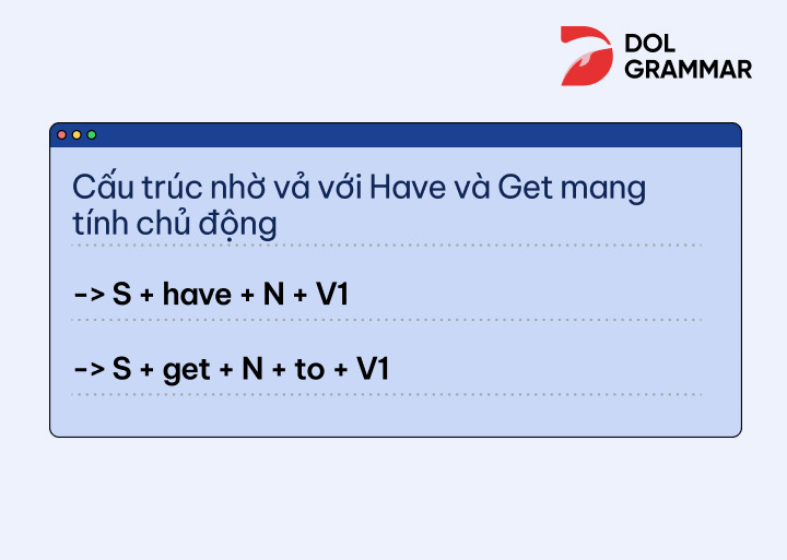 cấu trúc nhờ vả với have và get