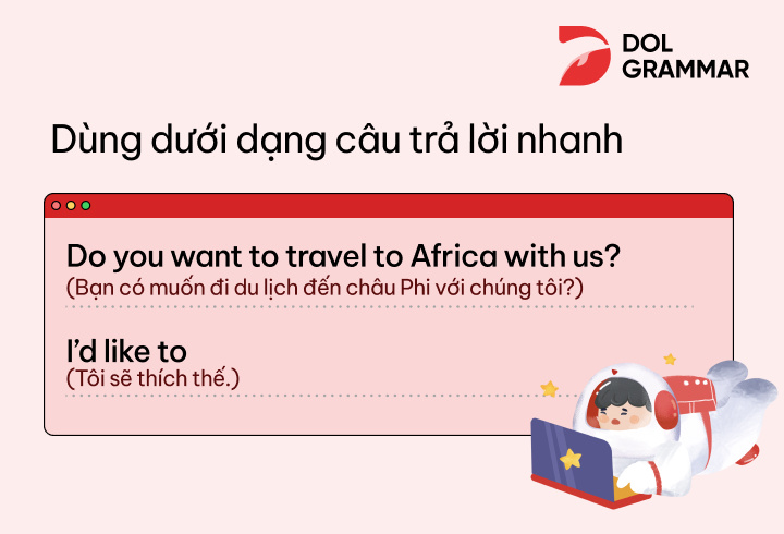 cách dùng would like